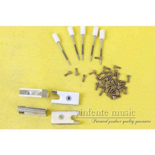 New violin bow parts, 2 set Top grade violin bow frog Strong Nice Inlay top #611