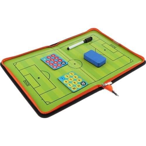 Portable Professional Football Magnetic Tactics Board Soccer Coaching Board with Marker Pen and Eraser 28.2x20cm