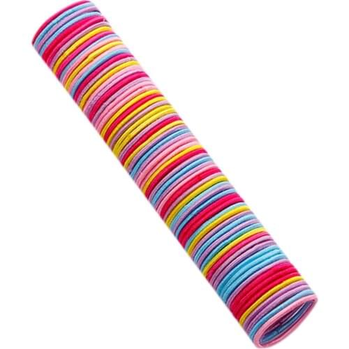 50pcs Girls Colorful Spiral Elastic Hair Bands Ponytail Holders Kids Cute Rubber Band Hairbands Scrunchies Hair Accessories