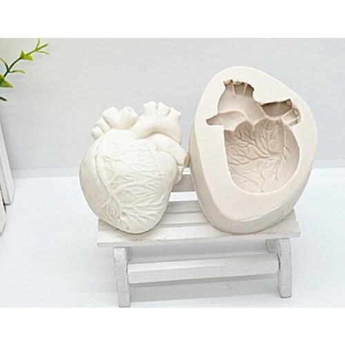 1pc 3D Heart Silicone Fondant Mold For Baking ,Cake Decorating Tools Cake Resin Molds Kitchen Baking Accessories FM2003