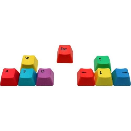 WASD Direction Key Sublimation Keycap Supplement Personality Color Matching PBT Mechanical Keyboard Keycap Customization