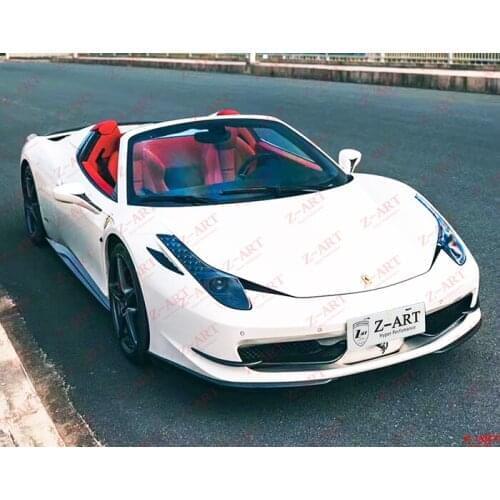 Z-ART 458 carbon fiber front splitter for 458 carbon fiber wind splitter for 458 carbon fiber front flap for 458 front lip