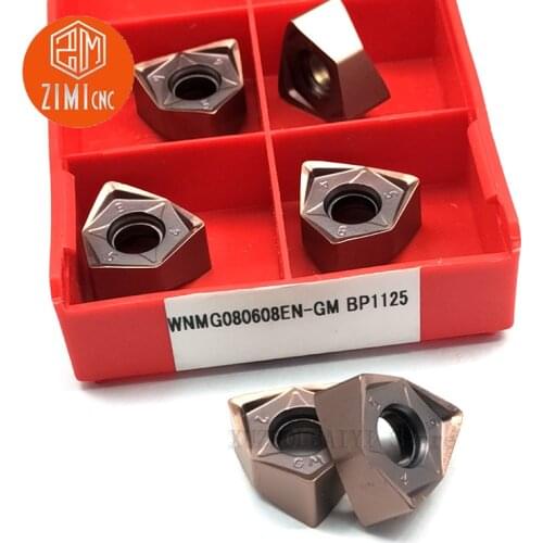10pcs WNMU080608/WNMG080608EN-GM GH carbide inserts 100% original CNC lathe cutting tools turning tools lathe tools