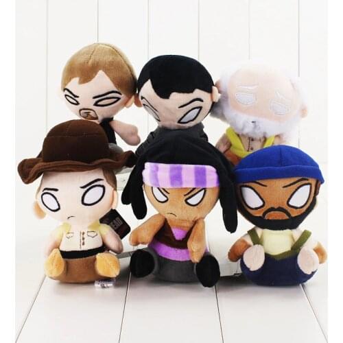13cm The Walking Dead Plush Toy Hershel Daryl Dixon Sheriff Rick Grimes Stuffed Dolls