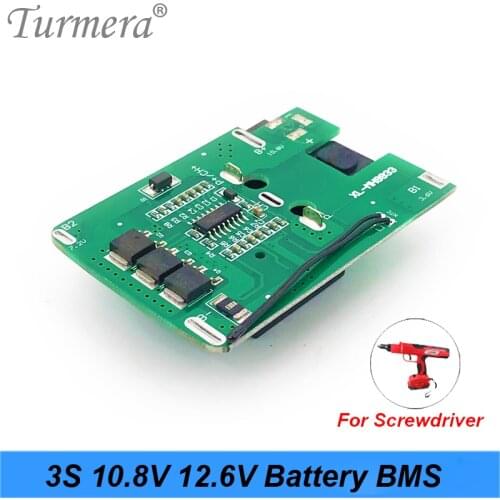 3S 12.6v 10.8v 30A 18650 Li-ion Lithium Battery BMS for Screwdriver Shura Charger Protection Board fit Turmera NEW