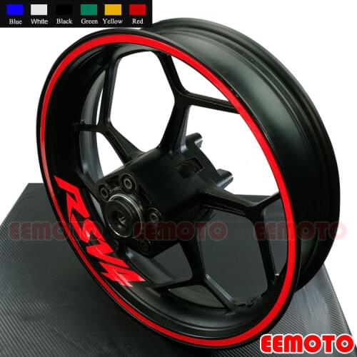 Motorcycles Accessories 17 Inch Stripes 8X Iner Rims Decals Wheels Reflective Stickers for Aprilia RSV4 RSV4RR RSV4RF RSV4RFW