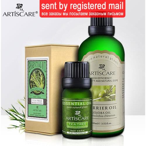 ARTISCARE tea tree essential oil+jojoba base oil Acne Treatment Moisturizing Remove Acne Spots Anti Scar Proudcts Essential oil