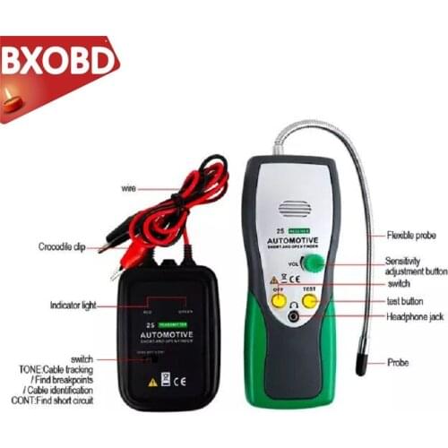 DY25 Automotive Short&Open Circuit Finder Tester Cable Tracker Repair Tool Tester Car Tracer Diagnose Tone Line Finder