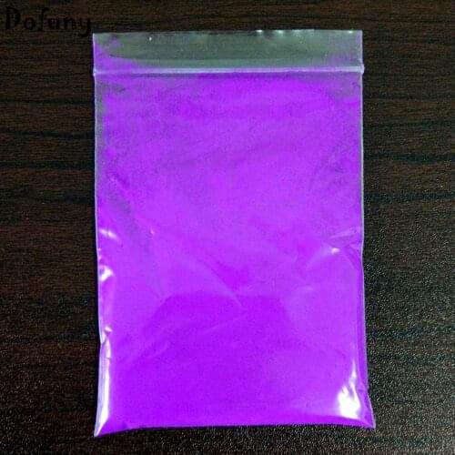 Nail Glitter Fluorescent Powder Nail Polish Shiny Nail Fluorescent Dust Cosmetic Soap Pigment 1pc Purple color