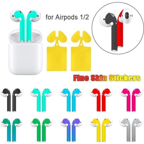 Earphone Skins Protective Wraps Fine Skin Sticker Protect Max Coverage Stylish Covers Dust Guard Easy Install For AirPod 1/2