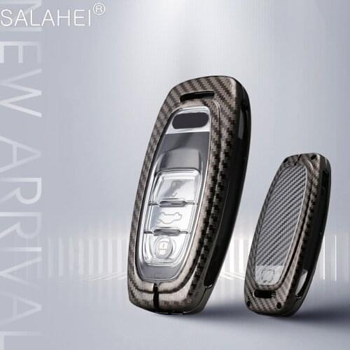 Zinc Alloy+TPU Car Key Cover Full Case Shell For Audi A1 A3 A4 A5 A6 A7 A8 Quattro Q3 Q5 Q7 2009 2010 2011 2012 2013 2014 2015