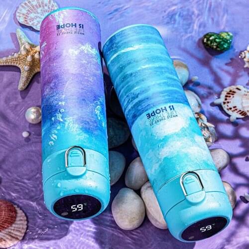 Travel Mug Termo Water Bottle Stainless Vacuum Flask 450ml Thermos Tumbler Cup for Christmas-Friends