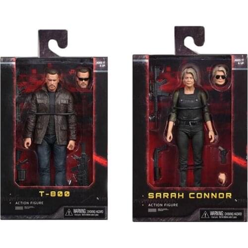 NC Shop In Stock NECA Terminator Figure T-800 Figure Dark Fate Sarah Connor Action Figures Model Toy Doll Gift