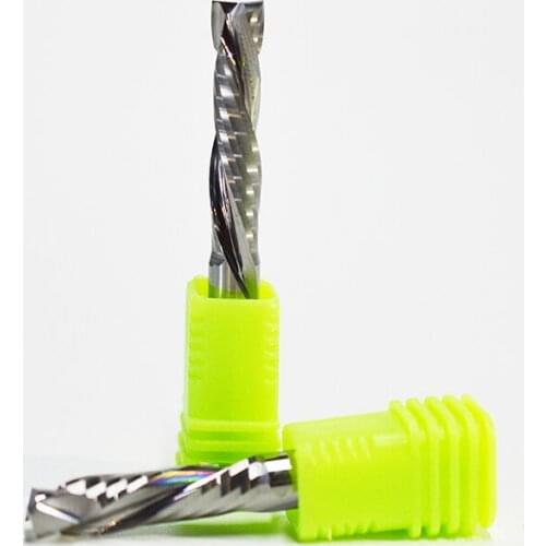 1Pcs 8x35MM AAA Up Down Cut- 2 Spiral Flute Carbide Mill,CNC Milling Cutter,Woodworking Cutting Tools Router Bit