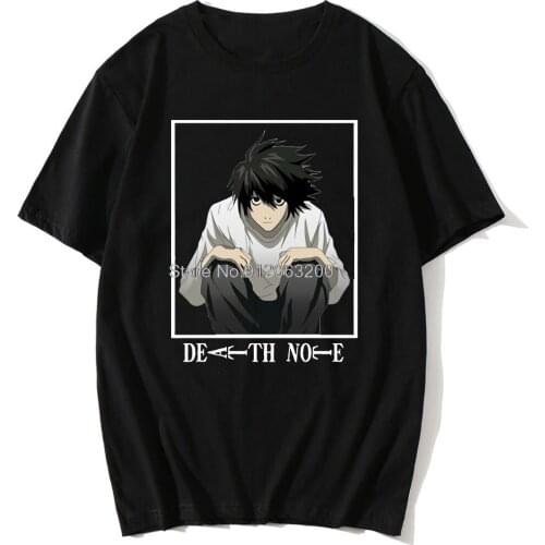 Summer Oversized Death Note Kawaii Dropshipping Harajuku Y2k Top Undefined Kpop SHORT Sleeve Clothes Womens T-Shirt