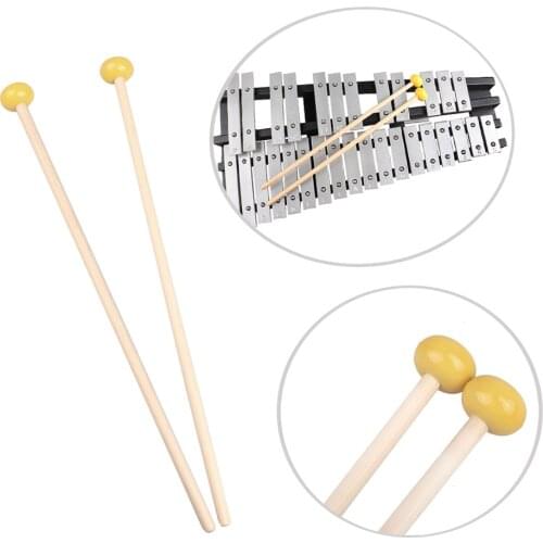 Bell Mallets Glockenspiel Sticks Rubber Head Ball for Glockenspiel Xylophone Carillon Marimbas Woodblocks Percussion Accessories
