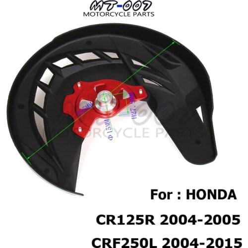 Red 15mm hub CRF X-Brake Front Brake Disc Rotor Guard Cover Protector Protection Fit CR CRF CR125 CR250 CRF250L