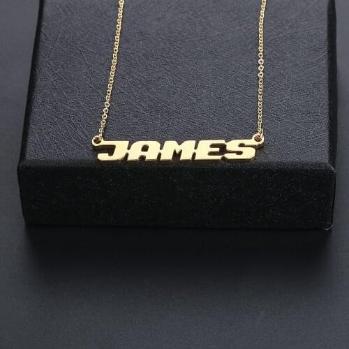 Lateefah Baby Girl Necklace Personality Necklace Custom name Letter Pendants Stainless Steel Birthday Gift Girlfriend Jewelry