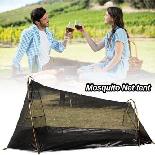 Summer Full Gauze Outdoor Camping Anti-mosquito Tent Ultra-lightweight With Aluminum Rod Net Bed Tent Mountain Climbing Supplies