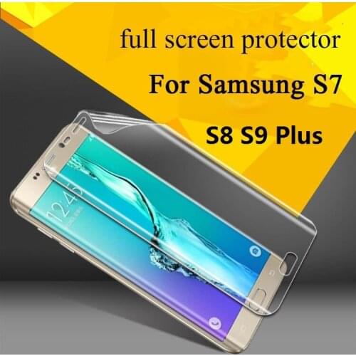 New Soft Hot bending transparent Front membrane Full Screen Protector for Samsung Galaxy S7 S7 Edge S8 S8 Plus S9 S9 Plus