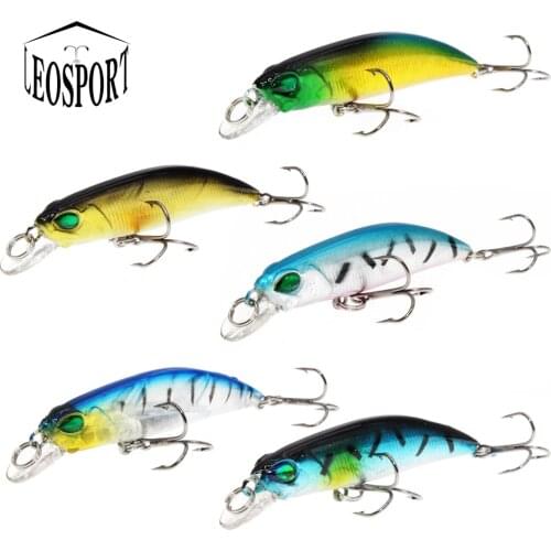 New 1PCS Hard Minnow Fishing Lures 6.5cm 4.2g Crankbaits Fishing Carp Small Baits Artificial Lure Two Hooks Tackle