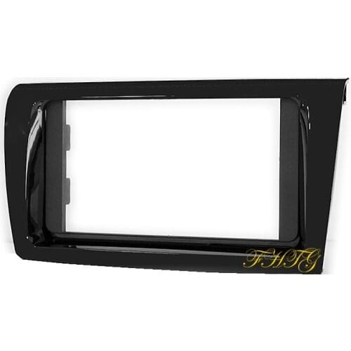 Car Radio Fascia is suitable for 2016 TOYOTA YARIS L/ 2017 TOYOTA VIOS (UV BLACK), Double Din Car Audio Frame