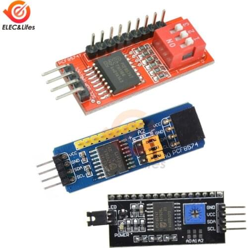 PCF8574 PCF8574T I/O I2C Expansion Board Module LCD 1602 2004 LCD Adapter Board for Arduino I2C bus cascade MCU I / O