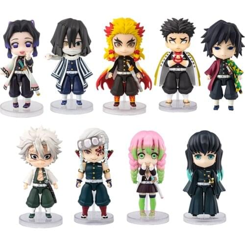 Pre-Sale Demon Slayer Series Q Version of The Figure Cartoon Character Model Suits Toys Anime Figure Model Ornaments Toys Gifts