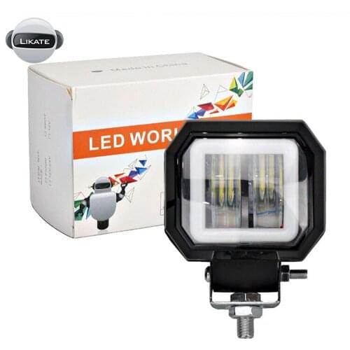 Fog Lamp Driving Daytime Off road Light New 7D 3'' 20W Led Headlight For Motorcycle Halo Jeeps ATV 12V 24V SUV Worklight Beams