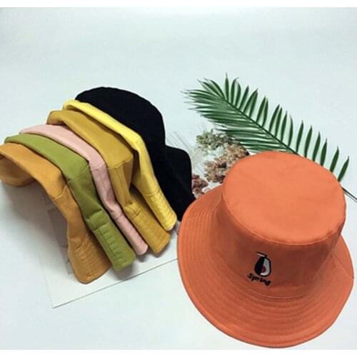Hat Men Sun Hats Korea Unisex Summer Collapsible Bucket Solid Color Hip Hop Wide Side Beach Dome Sunscreen Fisherman Cap H26