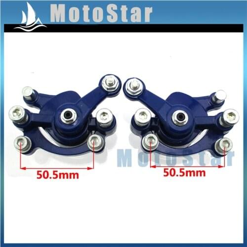 Blue Front & Rear Disc Brake Caliper For 2 Stroke 47cc 49cc Pocket Bike Minimoto Mini Moto ATV Goped Scooter