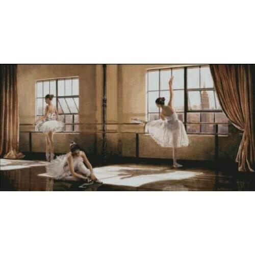 Mixed Stitch Graceful Girl Ballet Top Quality Embroidery Needlework 14CT Unprinted Cross Stitch Kit DIY Art Handmade Home Decor