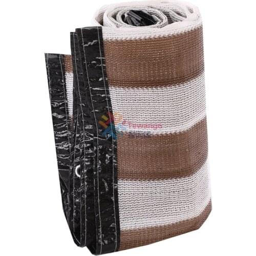 Brown White 85% Sunshade Rate Sunscreen Net Anti-UV Garden Outdoor Shading Cloth Greenhouse Succulent Plants Cover Awning Nets