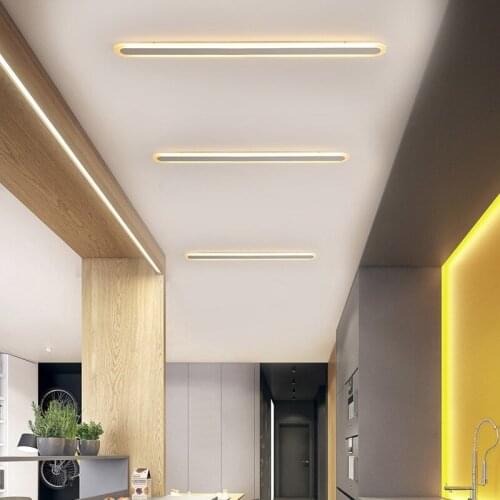 LED Light Bar Ceiling Lamp Living Room Balcony Corridor Aisle Lamp Porch Wall Lamp Modern Minimalist Nordic Three-color Lamp