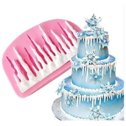 Icicle Shape Cake Decorating Tool Chocolate Mold Silicone Gumpaste Baking Tool Cake Mold A1137