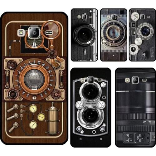 Vintage Camera Lens Case For Samsung Galaxy J5 J7 J3 J1 2016 A5 A3 2017 J4 J6 J8 A7 A9 A6 A8 Plus 2018 Cover
