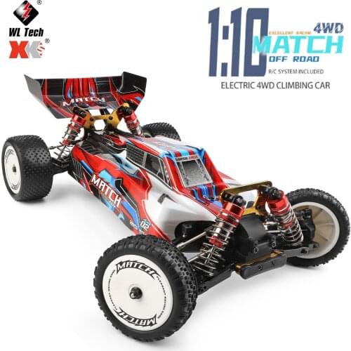 WLtoys 104001 Rc Car 1:10 4WD Drive Off-Road 2.4G 4WD 45km/h High Speed Radio Control Car Climbing RC Cars 1/10 Toys Vehicle