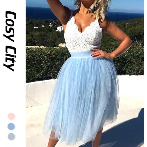 Women Cute Tulle High-Waist Long Midi Tutu Skirt With High Waist 2021 Mesh Skort Fashion Summer Autumn Clothing
