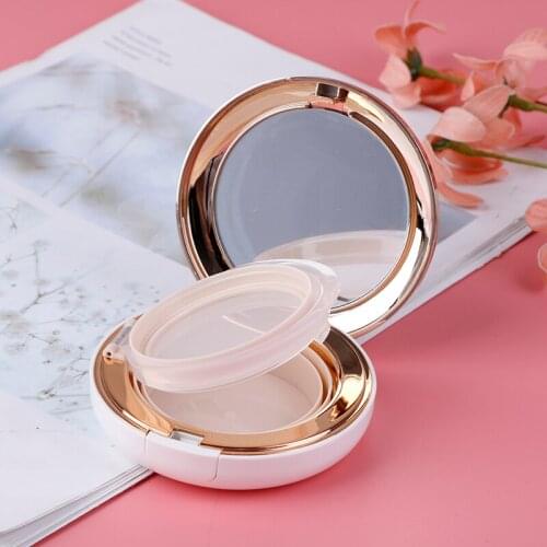 1Pcs Empty DIY Air Cushion Puff Box With Air Cushion Mirror BB Cream Container Dressing Case