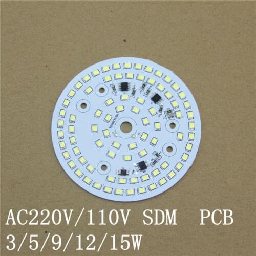 10PCS/Lot AC220V LED Module 15W IC Integrated Driverless Led PCB