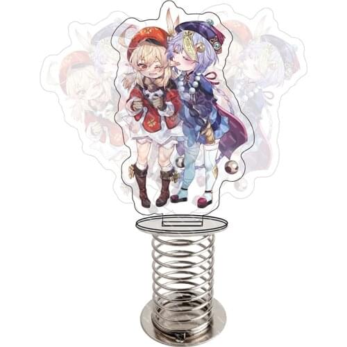 2021 New Game Genshin Impact Peripheral DILUC NOELLE Animation KFC Swing Spring Double-Sided Acrylic Stand-up gift
