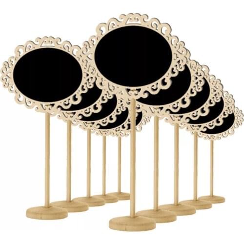 20xoval high quality rustic mini chalkboard signs with stand wedding table numbers