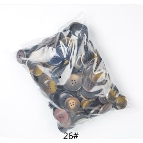 80pcs/Lots Large Size Mixed Colour Resin Buttons Wholesale DIY Handmade Button Painting Button Flower Material Package