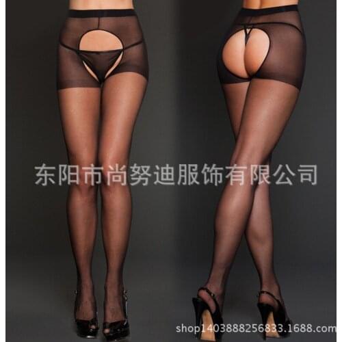 Hollow Out Sexy Stockings Free Take Off Both Sides Open Crotch Pantyhose Socks Nylon Soild Color Hosiery For Sex Games Free Size