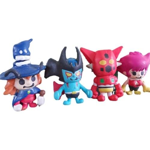 Bandai Anime Mazin Wars Devilman SRW Mini Model Doll Action Figure Ornaments Kids Toys Boy Girl Gift