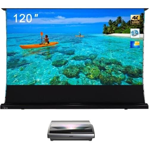 Free Shipping 120 Inch CLR Fast Fold Projector Screens For Home Cinema Electric Rollable Screen UST ALR Laser TV Screen