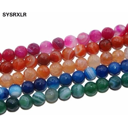 Free Shipping 13 Colors Faceted Agates Natural Stone Beads For Jewelry Making DIY Bracelet Necklace 6 8 10 MM Strand 15