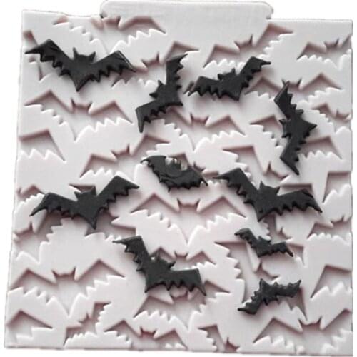Halloween Bats Molds Bats Silicone Mold Cake Decorating Tools Border Cupcake Fondant Cake Candy Chocolate Gumpaste Moulds M1186