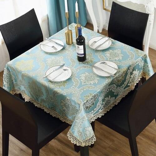 European-style Square Household Square Table Tablecloth Square Coffee Table Tablecloth Lace Small Square Cloth Fabric