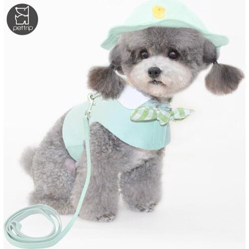 Cute Pet Adjustable Harness Leash For Small Dog Cat Puppy Dots Harness Vest Cat Leash Pet Clothes Chest Pet Supplies